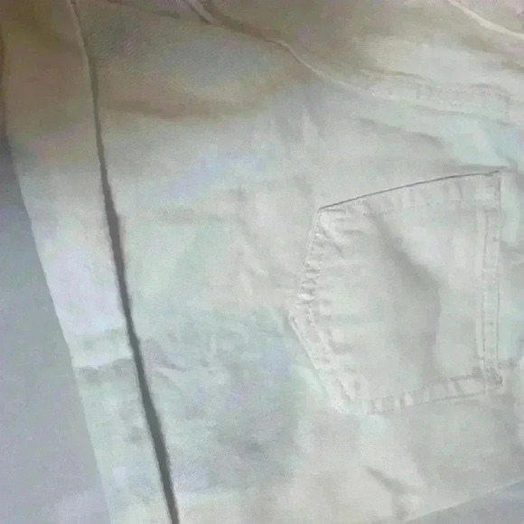 NWT - Elan White Jean Shorts Cinched waist with cuffs Size Medium - Picture 8 of 9